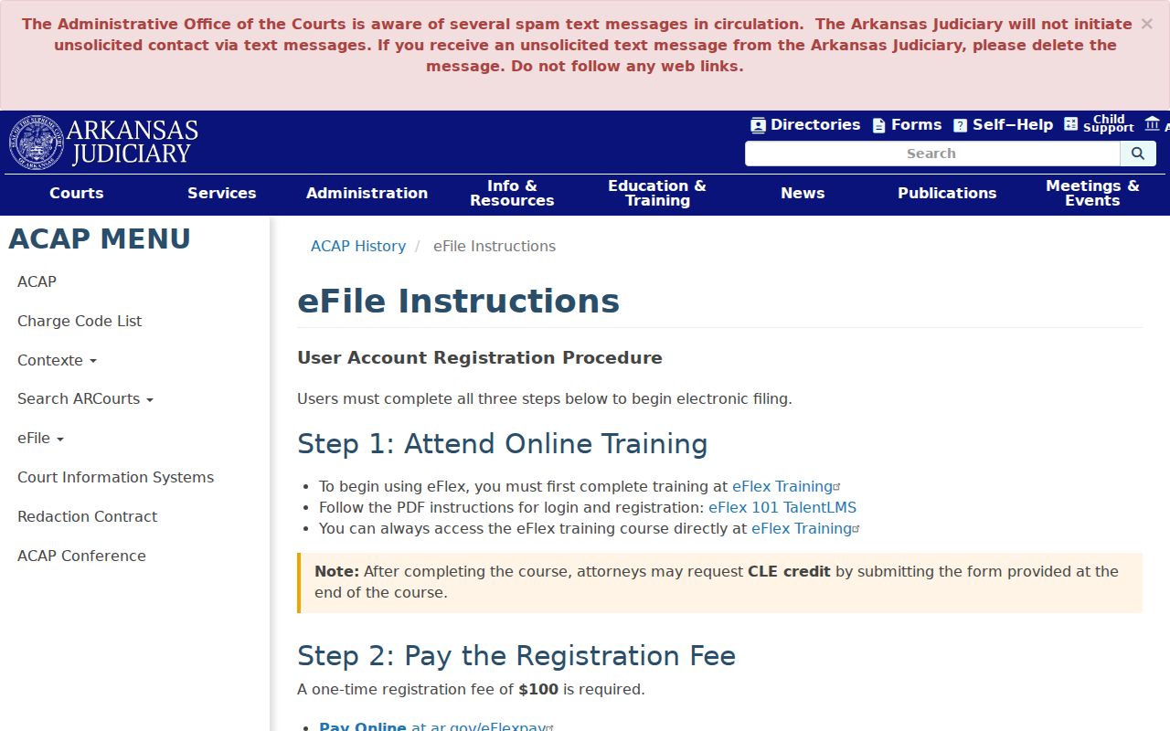 Crittenden County case lookup and Arkansas eFlex filing instructions