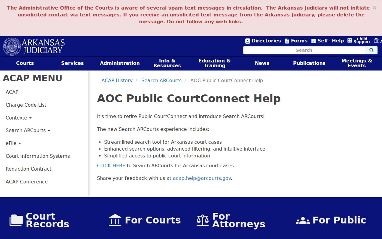 Crittenden County case lookup Search ARCourts transition notice