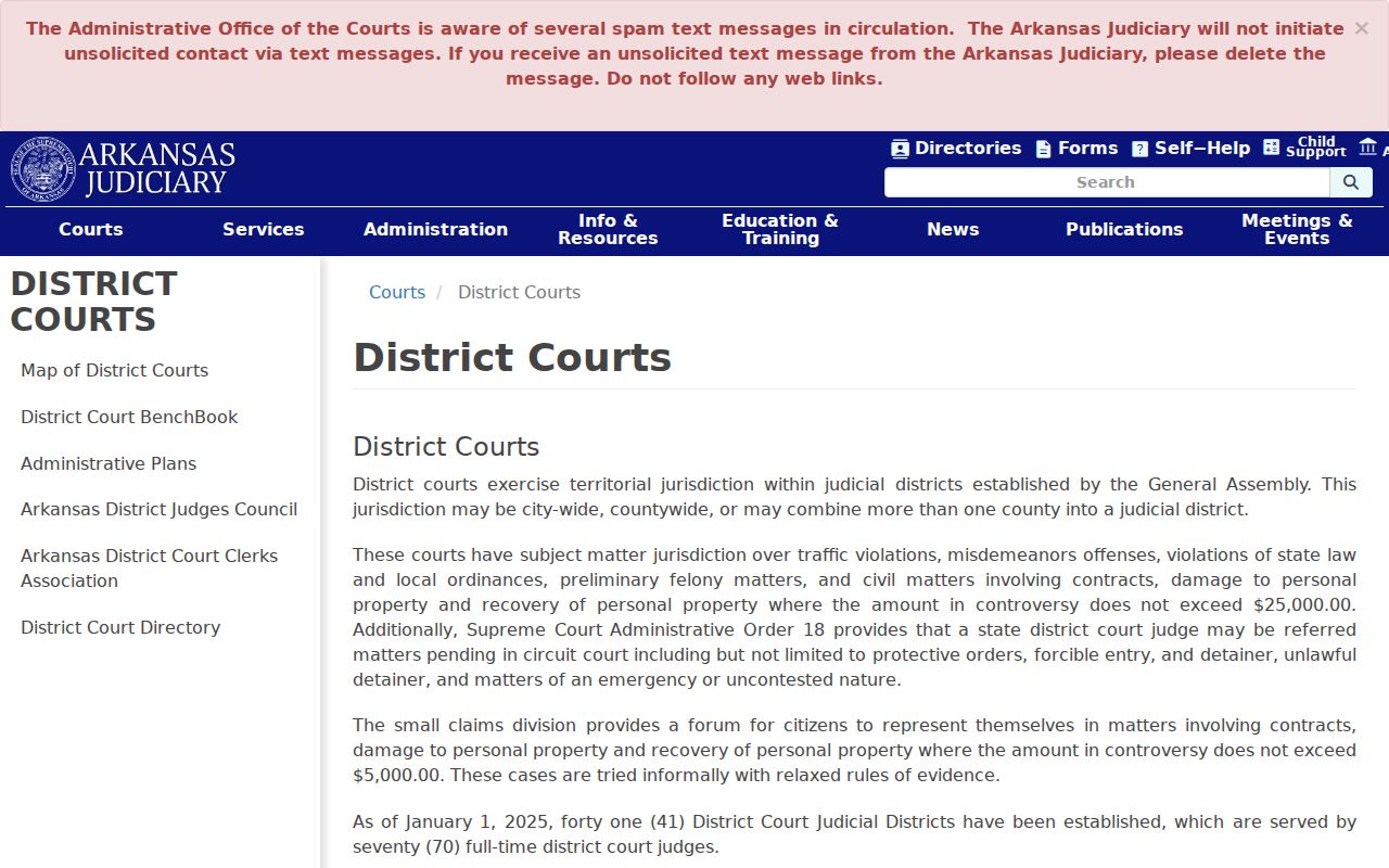 Arkansas District Court overview for Crittenden County docket access