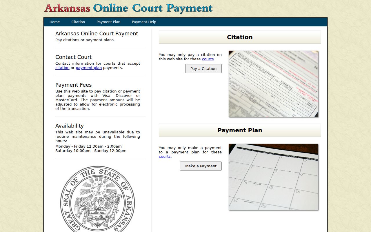 Crittenden County traffic ticket Arkansas payment lookup